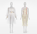 Dress, Dauphinette (American, founded 2018), Flowers, metal, plastic (polymethyl methacrylate), American