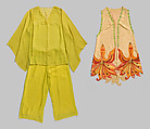 Lounging pajamas, Mary Nowitzky (Russian), silk, French