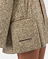 Ensemble, Vera Maxwell (American, 1901–1995), (a-c) wool
(d) silk
(e, f) leather, American