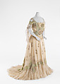 Evening dress, Lucie Monnay (American, born Switzerland, 1861), silk, glass, metallic thread, American
