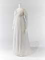 Evening dress, cotton, American