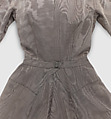 Ensemble, Christian Dior (French, Granville 1905–1957 Montecatini), (a) cotton/rayon/acetate blend
(b) straw
(c–f) metal, French