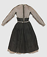 Ensemble, Christian Dior (French, Granville 1905–1957 Montecatini), (a) cotton/rayon/acetate blend
(b) straw
(c–f) metal, French