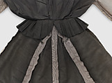 Ensemble, Christian Dior (French, Granville 1905–1957 Montecatini), (a) cotton/rayon/acetate blend
(b) straw
(c–f) metal, French