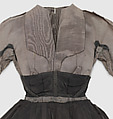 Ensemble, Christian Dior (French, Granville 1905–1957 Montecatini), (a) cotton/rayon/acetate blend
(b) straw
(c–f) metal, French
