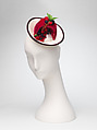 "Summer Pudding" Headpiece, Deirdre Hawken  British, cotton, silk, metal, glass, elastic, British