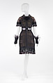 Ensemble, House of Chanel (French, founded 1910), Silk, feathers, metal, rhinestones, tulle, patent leather, synthetic mesh, French