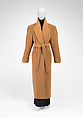 Coat, Donna Karan New York  American, wool, silk, American