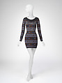 Dress, Azzedine Alaïa French, born Tunisia, rayon, viscose, spandex, French