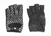 Gloves, Causse Gantier (French, founded 1892), leather (lambskin), cotton, metal, French