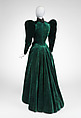 Walking dress, Madeleine Laferrière (French, 1847–1912), silk, cotton, French