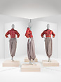 Pajamas, Tina Leser (American, 1910–1986), (a) wool
(b, c) rayon, metallic thread, American