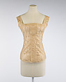 Corset, linen, bone, Possibly American