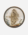 Button, glass, French