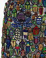 Ensemble, Alexander McQueen (British, founded 1992), (a) leather, (b) leather, (c) nylon, viscose, polyester, plastic, glass, metal, silk, (c) brass, glass, pearl, (d, e) brass, glass, (f) brass, glass, (g) brass, glass, (h) brass, glass, (i) brass, glass, (j) brass, glass, (k, l) nylon, elastane, British