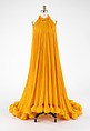 Evening dress, House of Lanvin (French, founded 1889), polyester, metal, French