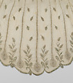 Evening dress, cotton, metallic thread, French