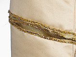 Ball gown, House of Worth (French, 1858–1956), silk, glass, metallic thread, French