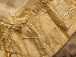 Evening dress, House of Worth (French, 1858–1956), silk, cotton, rhinestones, metal, French