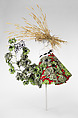 Ensemble, Viktor & Rolf (Dutch, founded 1993), cotton, silk, synthetic fiber, cotton,  straw, Dutch