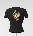 Evening blouse, Schiaparelli (French, founded 1927), silk, cotton, plastic, glass, metal, French