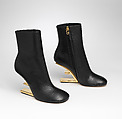 Boots, Fendi  Italian, leather, metal, Italian