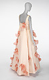 Evening dress, Ann Lowe (American, Clayton, Alabama ca. 1898–1981 Queens, New York), silk, ostrich feathers, American