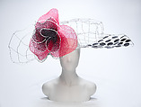 Hat, John Galliano, nylon, metal, plastic, British