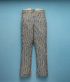 Trousers, cotton, American