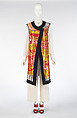 Ensemble, Dries Van Noten (Belgian, born 1958), (a) silk, (b) cotton, silk, (c) cotton, linen, (d, e) leather, Belgian