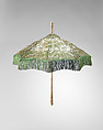 Parasol, silk, bone, metal, probably French