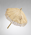Parasol, silk, metal, ivory, French
