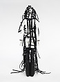Ensemble, Rick Owens (American, born 1961), (a) nylon, cotton, (b, c) leather, (d, e) brass, hematite, American