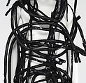Ensemble, Rick Owens (American, born 1961), (a) nylon, cotton, (b, c) leather, (d, e) brass, hematite, American