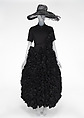 Ensemble, Yohji Yamamoto (Japanese, born Tokyo, 1943), silk, rayon, nylon, straw, cotton, metal, Japanese