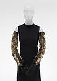 Gloves, Suzanne Talbot, silk, pearls, metal thread, French