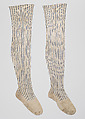 Stockings, silk, cotton, British