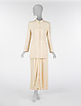 Ensemble, Giorgio Armani (Italian, founded 1974), a) silk, plastic; b) silk, Italian