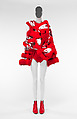 Ensemble, Comme des Garçons Japanese, (a) cotton; (b) polyester; (c) polyurethane and polyester; (d,e) cowhide leather, Japanese