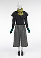 Ensemble, Perry Ellis Sportswear Inc.  American, (a) wool, (b) wool, (c) wool (mohair), (d, e) wool (mohair), American