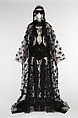 Ensemble, Rick Owens American, feather, silk, denim, leather, American