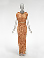 Delphos gown, Fortuny Italian, silk, glass, Italian