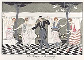 Le bonheur du jour; ou, Les graces a la mode, George Barbier (French, Nantes 1882–1932 Paris), paper, French