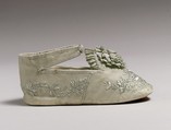 Shoes, silk, cotton, leather, American