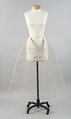 Crinoline, metal, cotton, American