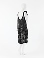 Evening dress, House of Chanel (French, founded 1910), silk, plastic, French