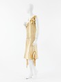 Evening dress, House of Chanel (French, founded 1910), silk, plastic (cellulose acetate), French