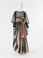 Evening dress, House of Chanel (French, founded 1910), silk, cotton, rayon, French