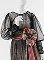 Evening dress, House of Chanel (French, founded 1910), silk, cotton, rayon, French