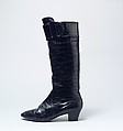 Boots, House of Dior (French, founded 1946), a, b) leather, French